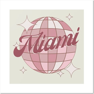 Miami Florida Retro Vintage Posters and Art